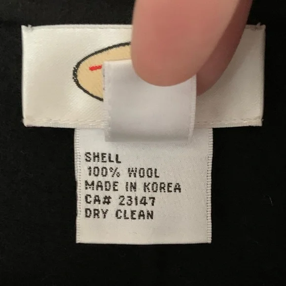 Talbots Black 100% Wool Open Front Jacket - Picture 9 of 9